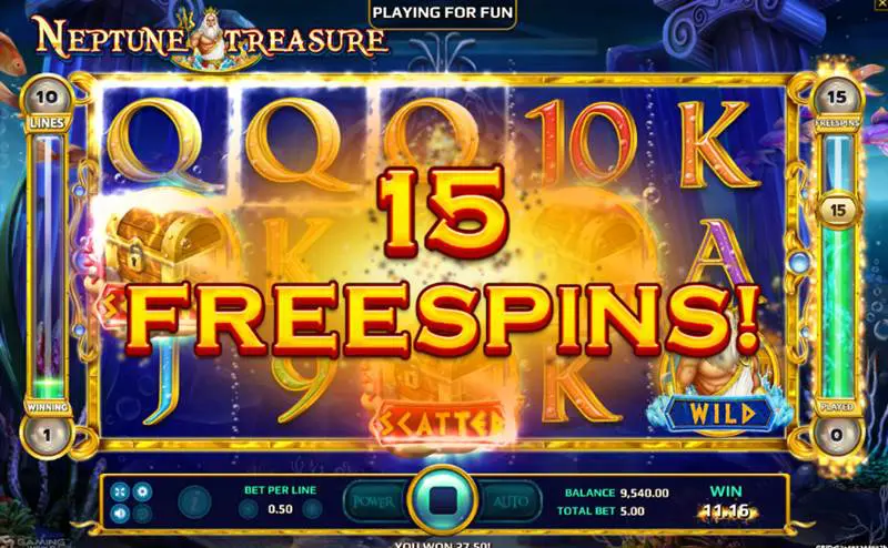 รีวิวเกม สล็อต Neptune Treasure