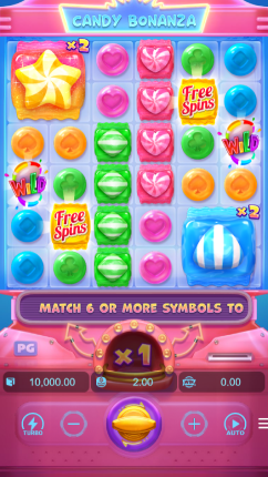 รีวิวเกม Candy bonanza ขุมทรัพย์ขนมหวาน สล็อตออนไลน์พีจี