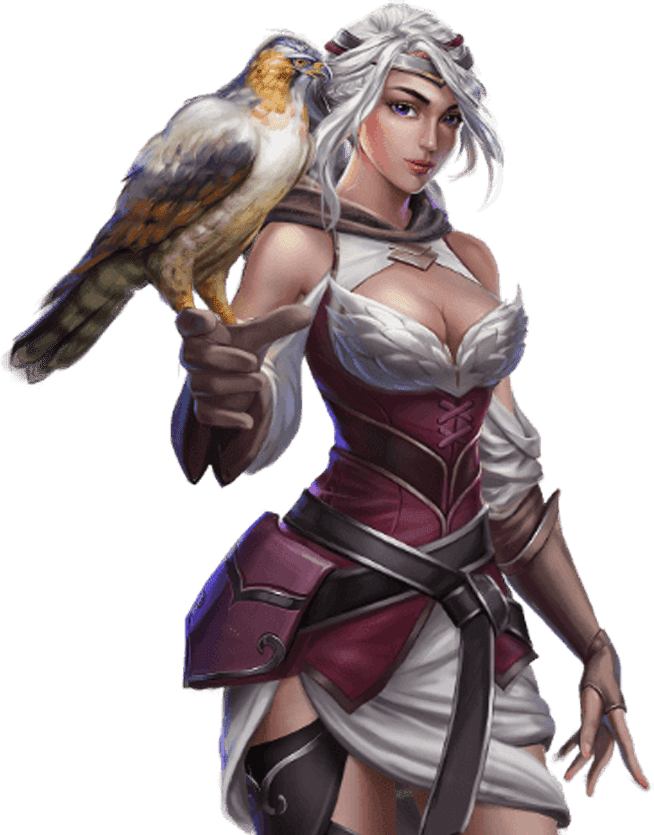 รีวิว เกมสล็อต Lady Hawk