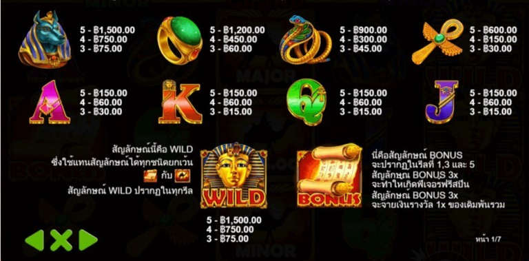 Pyramid King Slot รีวิว ทดลองฟรี