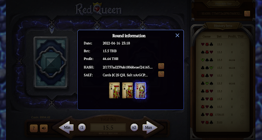 สัญลักษณ์พิเศษภายในเกมRed Queen