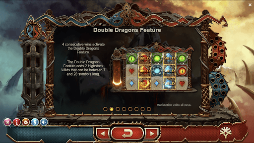 ฟีเจอร์พิเศษภายในเกม Double Dragons